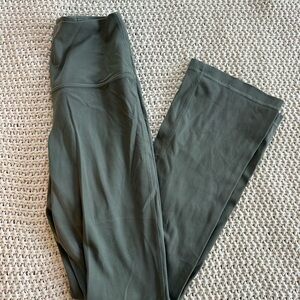 lululemon athletica Olive Green flare Leggings 31” inseam